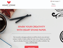 Tablet Screenshot of heartstonepaper.com